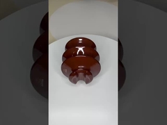 Profesjonalne wysokonapięciowe izolatory ceramiczne Brązowe / szare Porcelany C-120